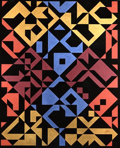Interposed Diagonals, 1984 by Peter McClure